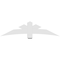 Ekena Millwork Alberta Architectural Grade PVC Gable Bracket, 72"W x 18"H x 4"D x 6"F, 6/12 Pitch GBP072X18X0406ALB00 - alternate 2